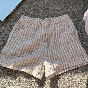 Striped beachy lace shorts